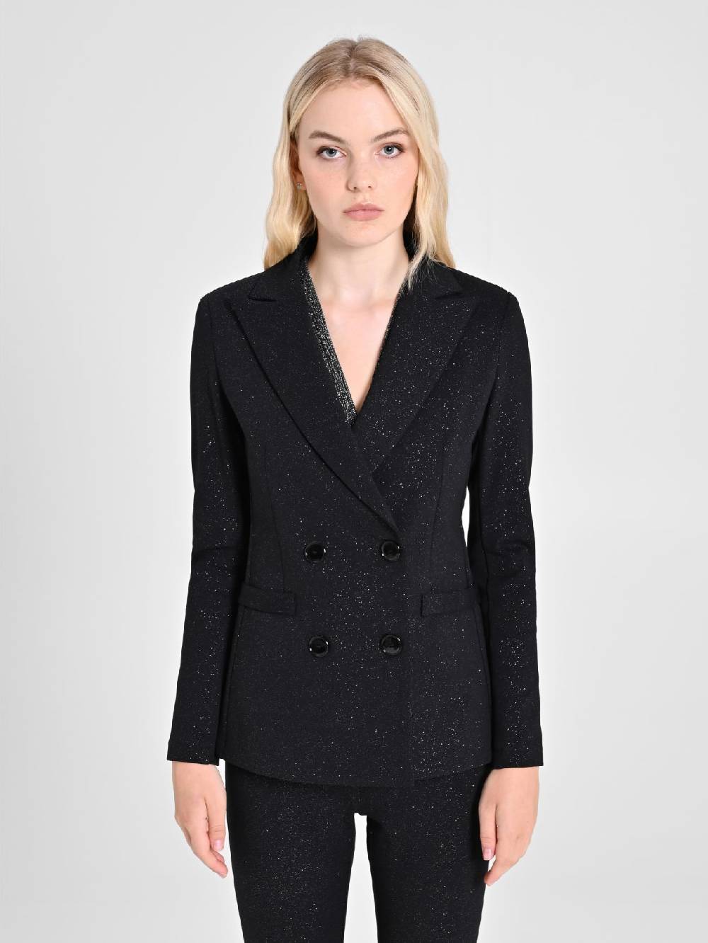 Rinascimento Giacca Glitter Nera