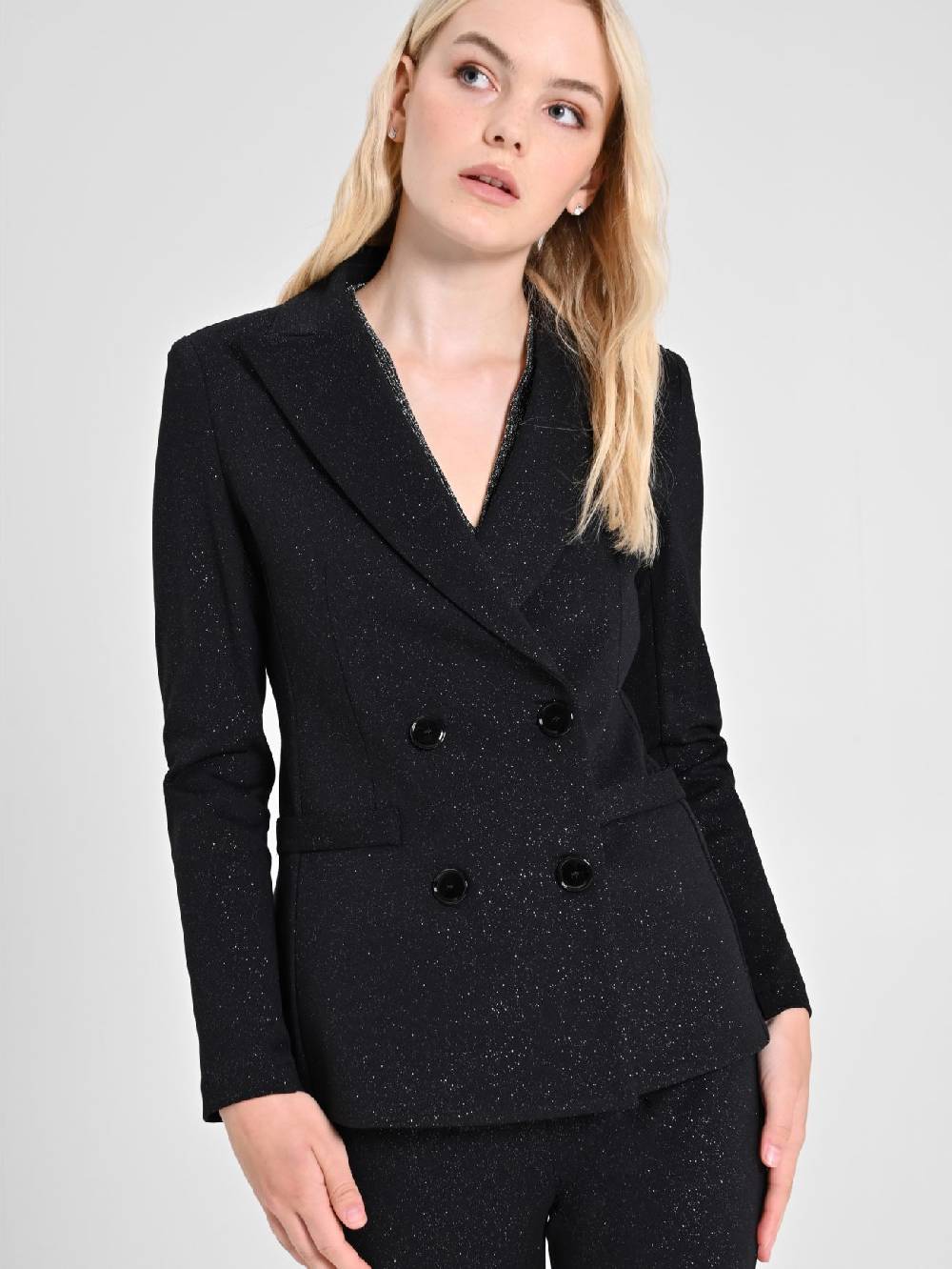 Rinascimento Giacca Glitter Nera