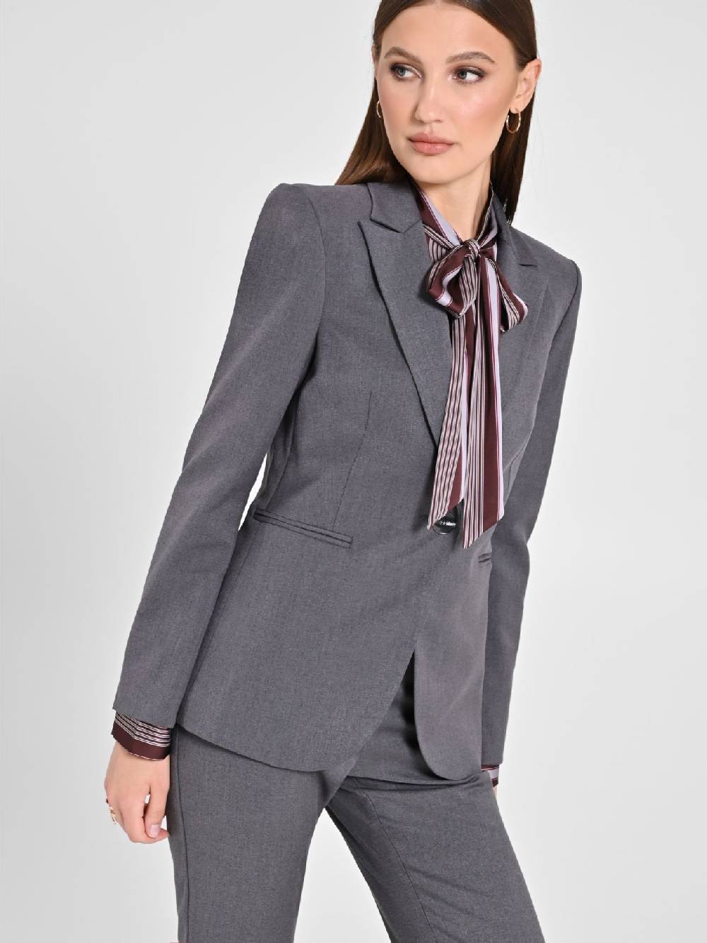 Rinascimento Giacca Grigia Monobottone