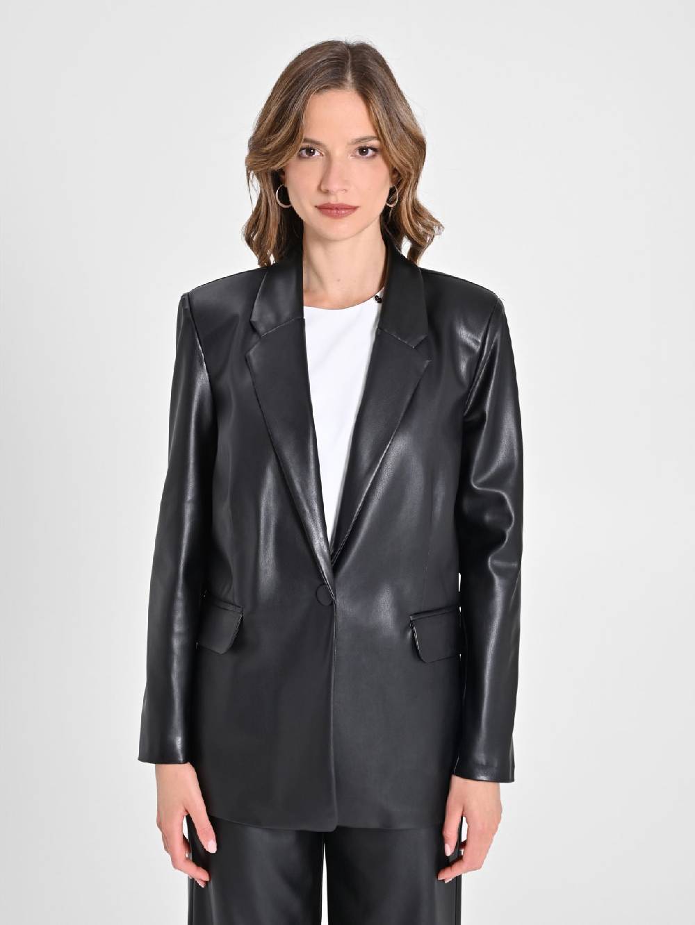 Rinascimento Giacca In Simil Pelle