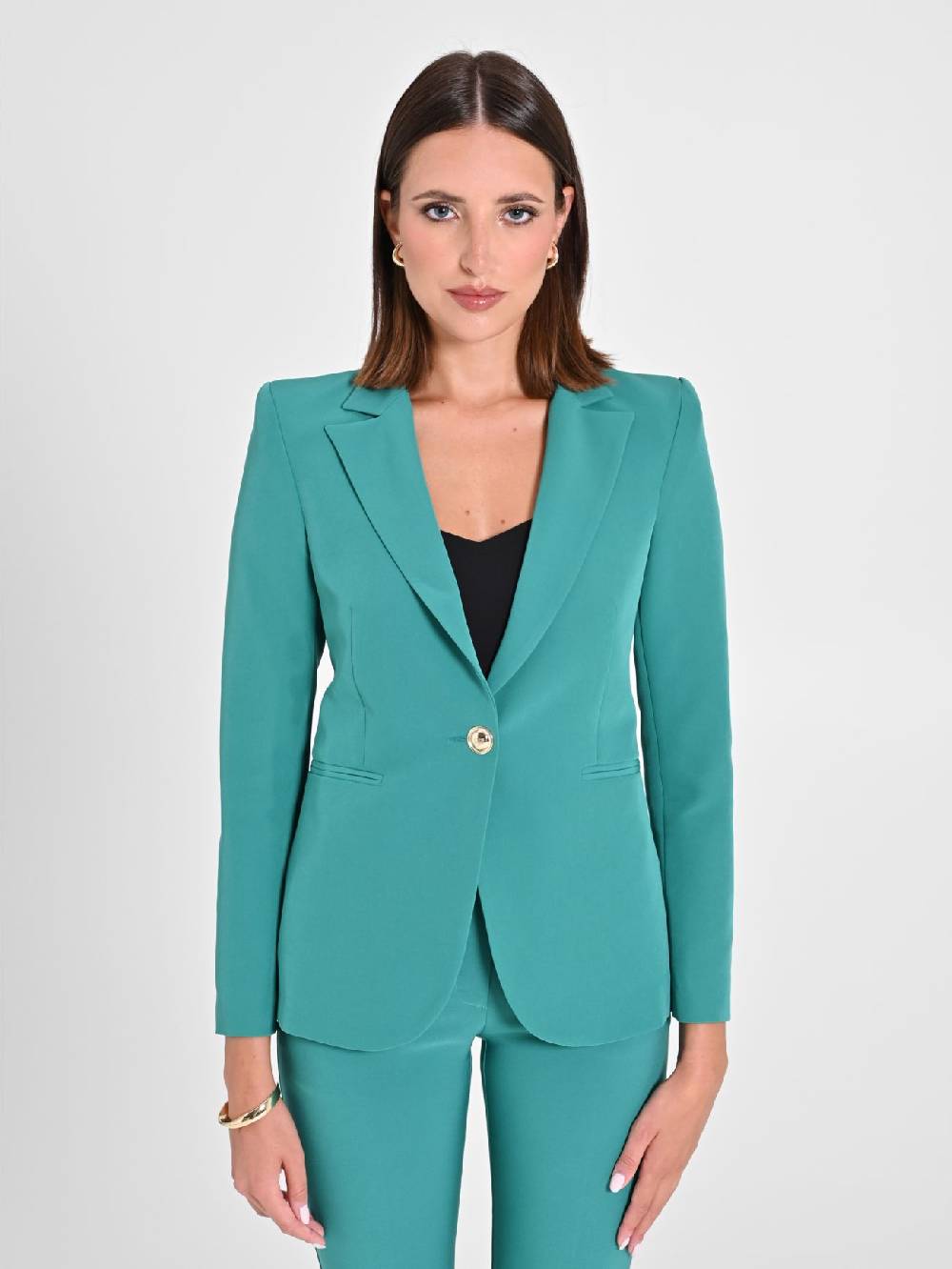 Rinascimento Giacca In Tessuto Tecnico Verde Giada