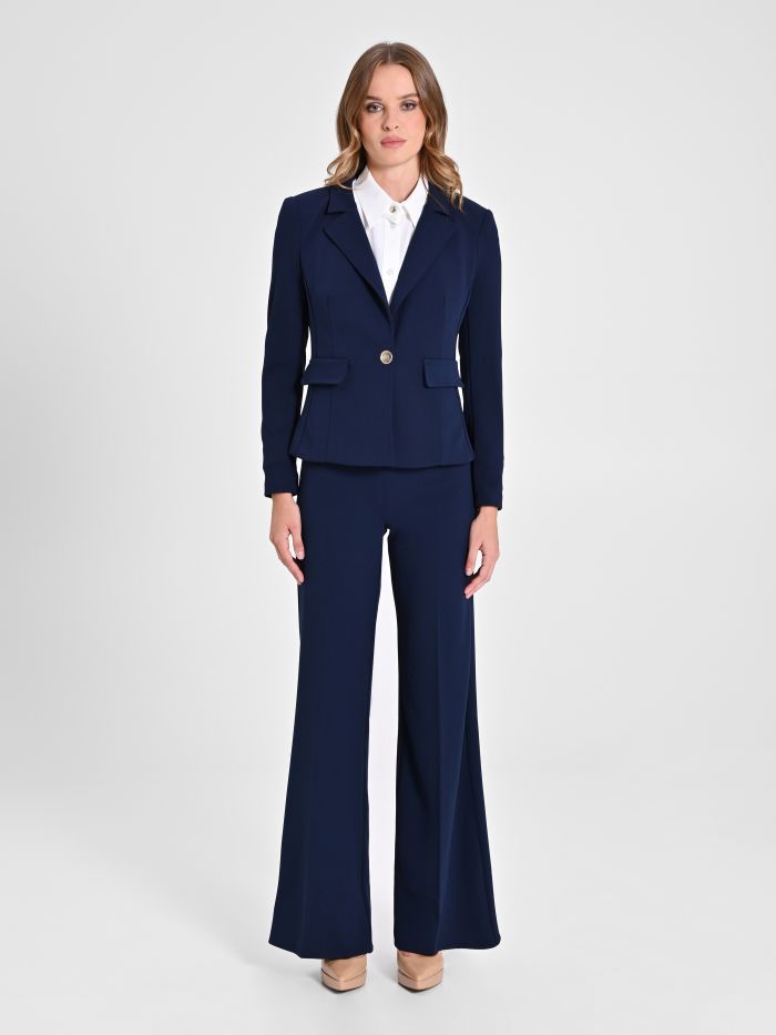 Rinascimento Giacca Monobottone In Scuba Crèpe