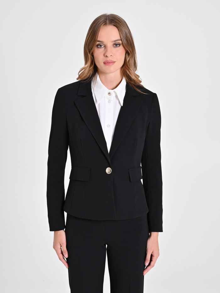 Rinascimento Giacca Monobottone In Scuba Crèpe