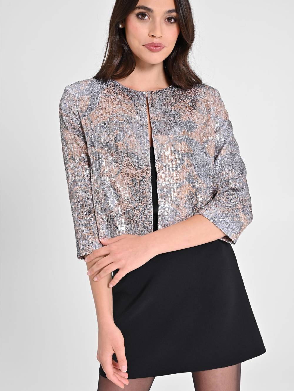 Rinascimento Giacca Paillette disegno Cachemire