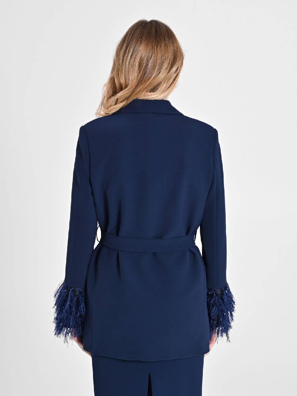 Rinascimento Giacca Piume Lurex