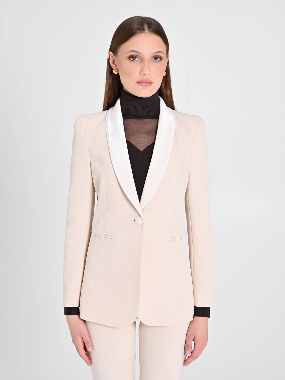 Rinascimento Giacca Tuxedo Beige