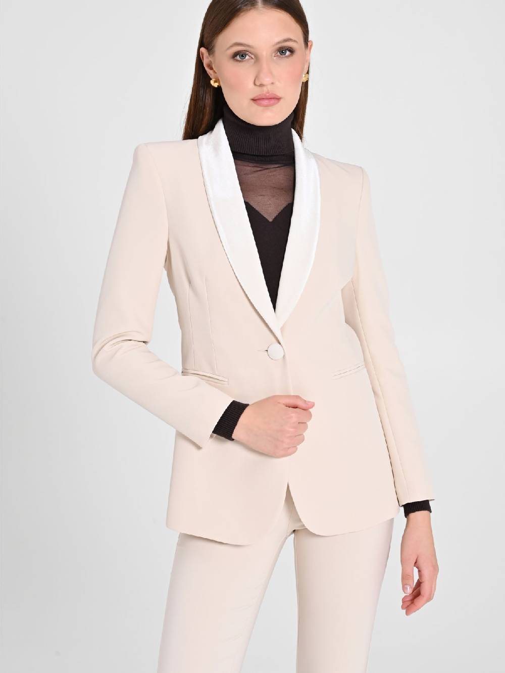 Rinascimento Giacca Tuxedo Beige