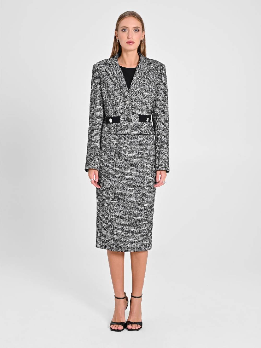 Rinascimento Giacca Tweed Lurex