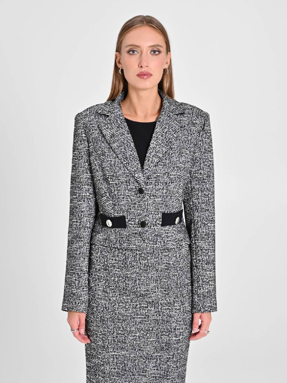 Rinascimento Giacca Tweed Lurex