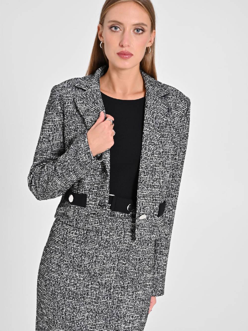 Rinascimento Giacca Tweed Lurex