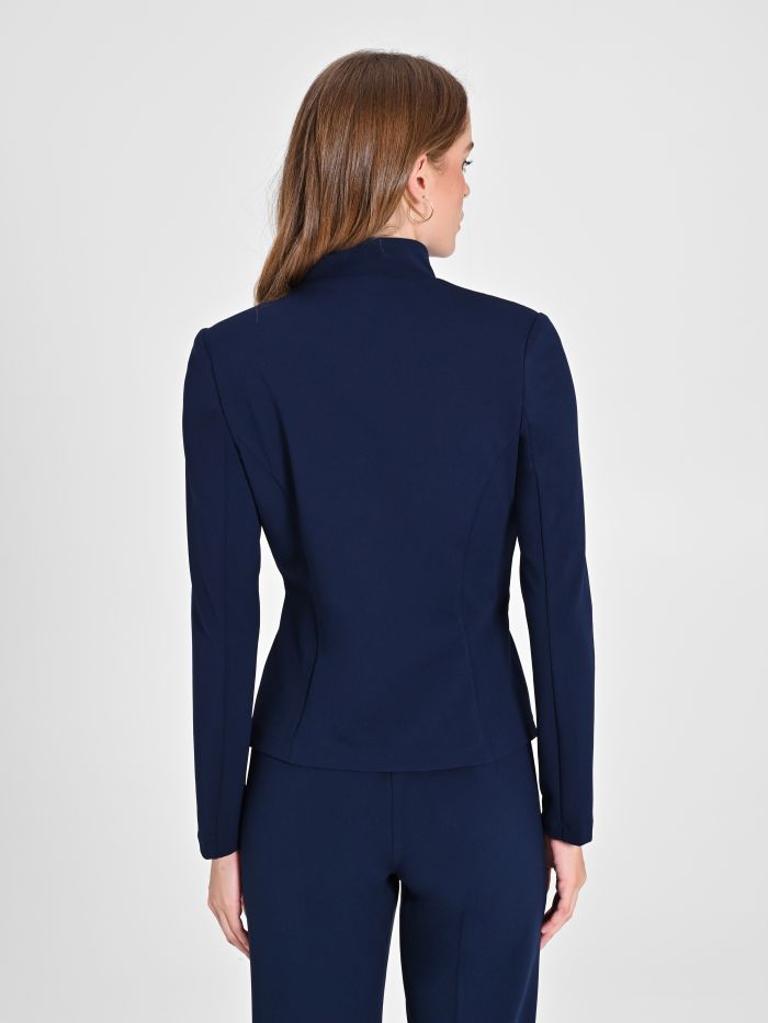 Rinascimento Giacca Zip In Scuba Crèpe