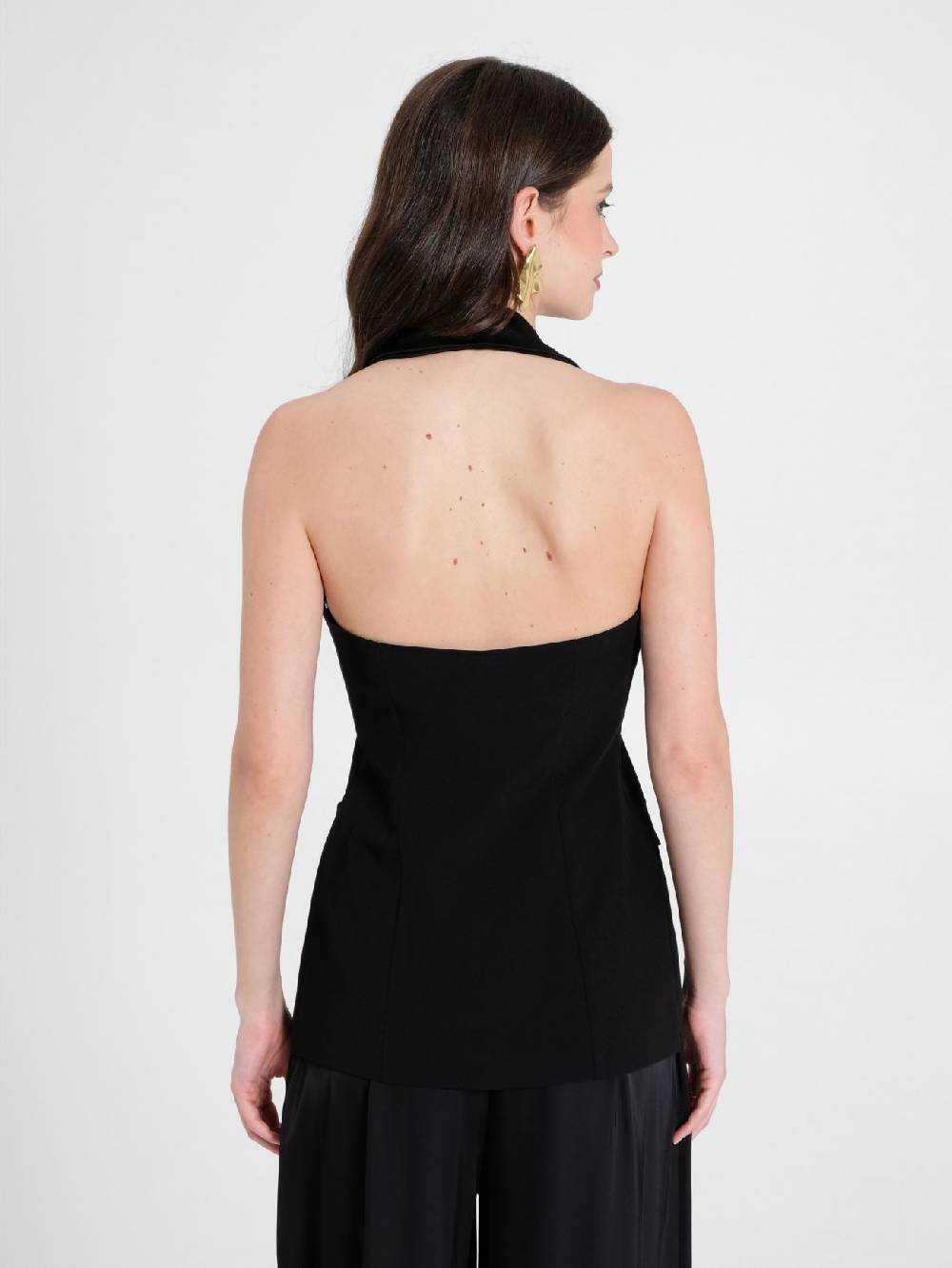 Rinascimento Gilet Con Dettagli In Raso