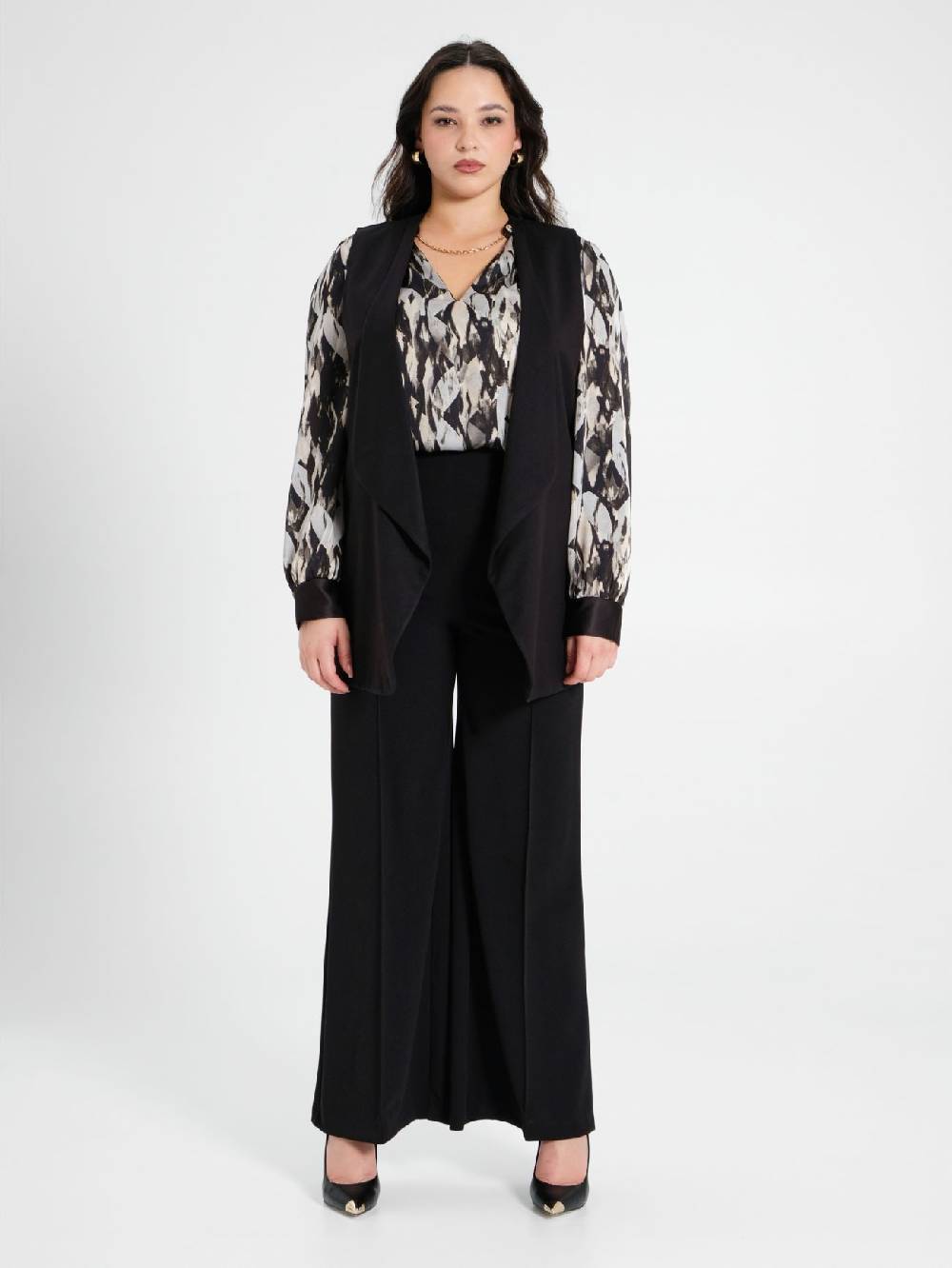 Rinascimento Gilet Curvy Nero