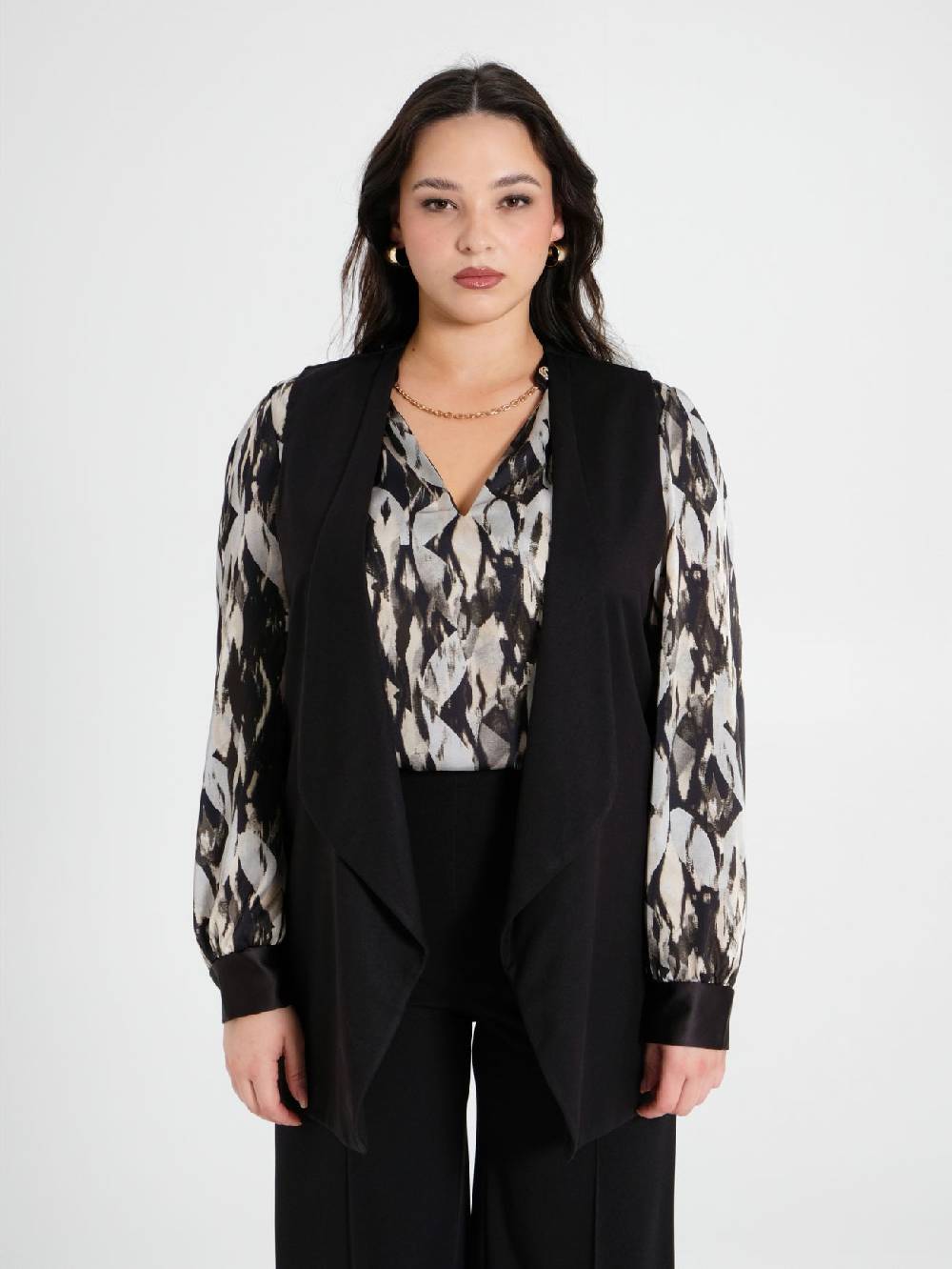 Rinascimento Gilet Curvy Nero