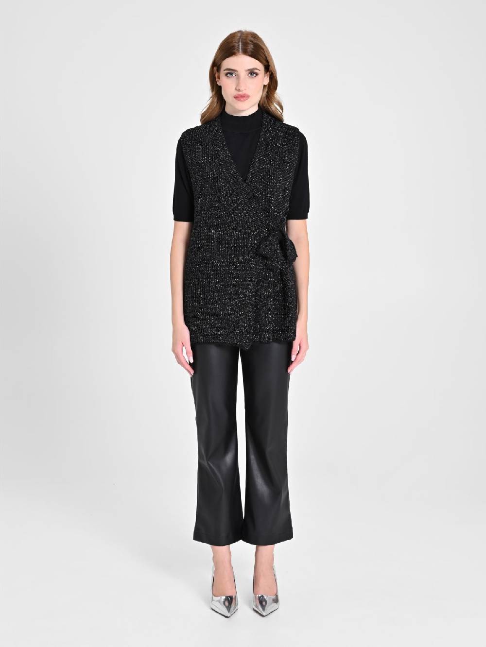 Rinascimento Gilet Fiocco Lurex