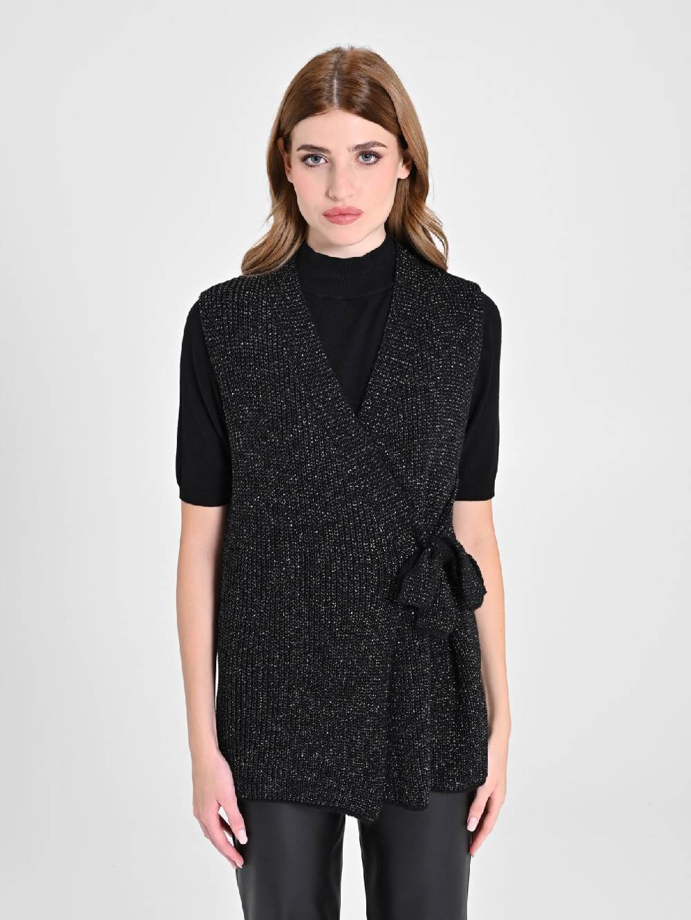 Rinascimento Gilet Fiocco Lurex