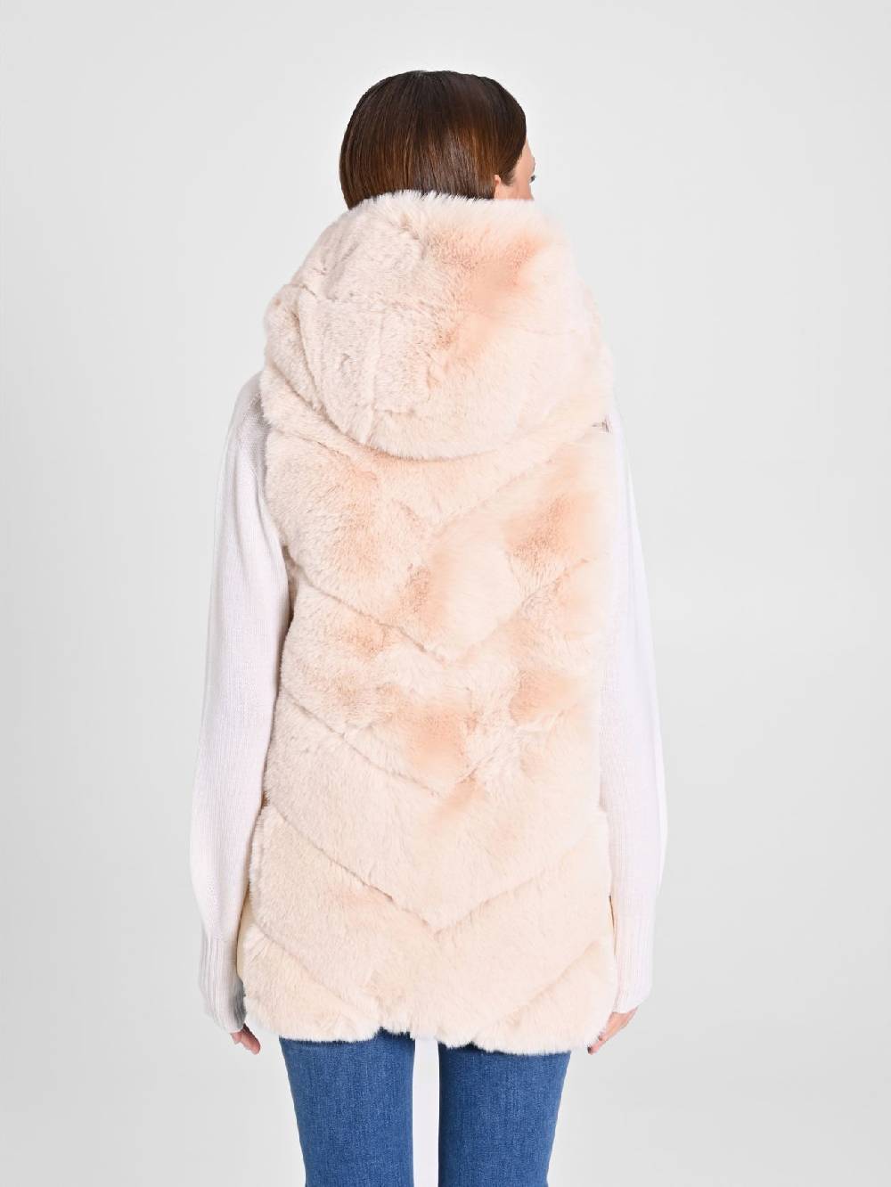 Rinascimento Gilet Piumino & Simil Pelliccia Beige