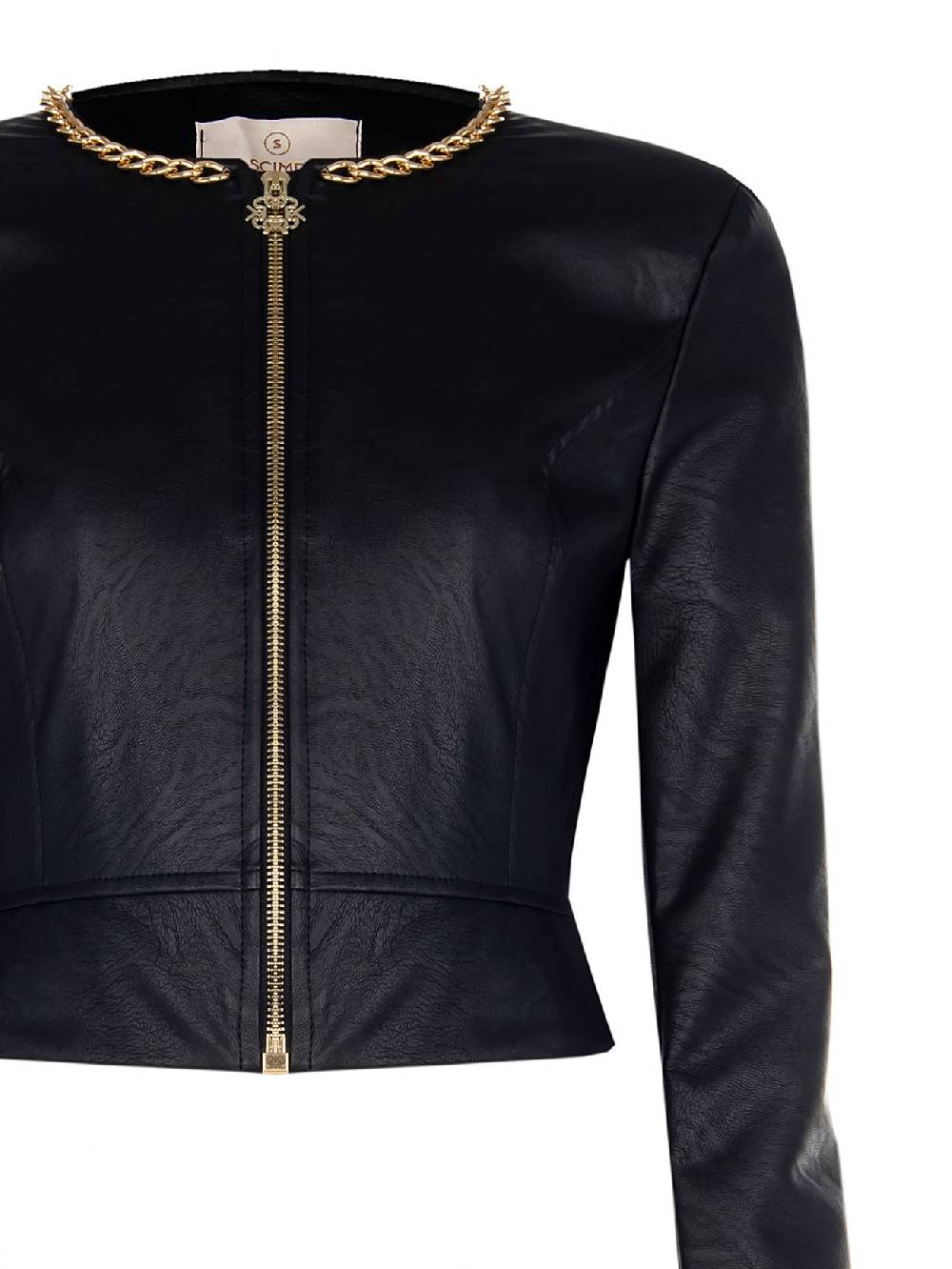Rinascimento Giubbino In Simil Pelle Con Catena