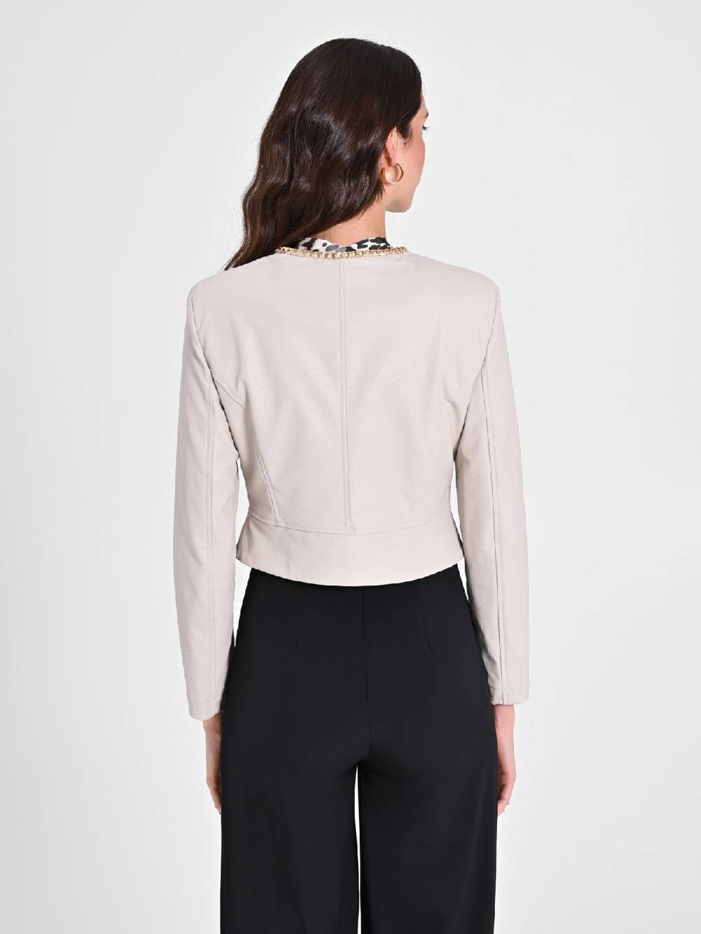 Rinascimento Giubbino In Similpelle Con Catena