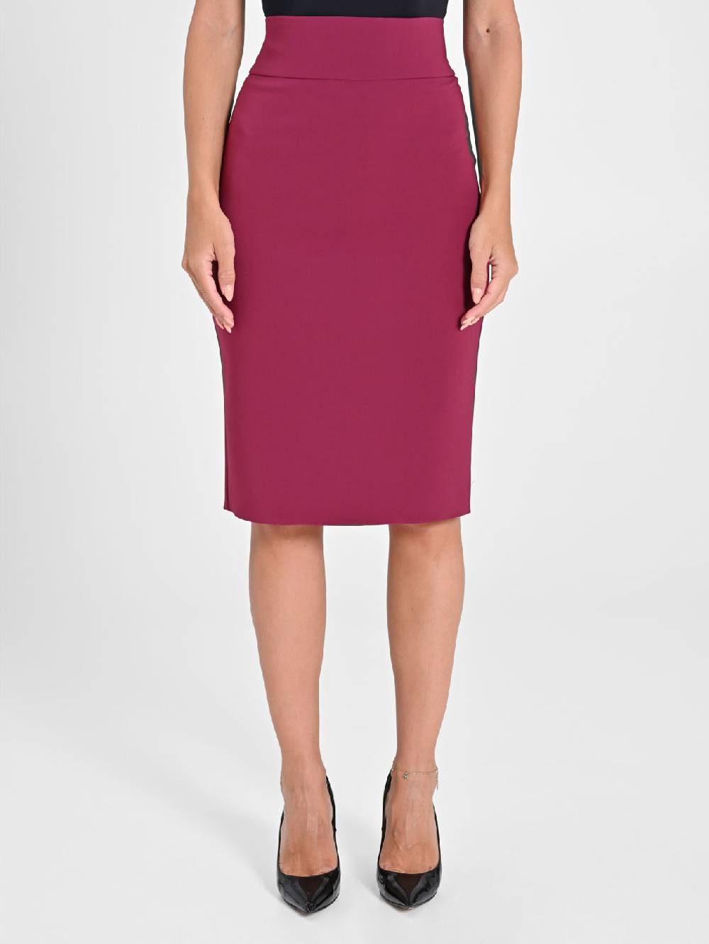 Rinascimento Gonna In Tessuto Tecnico Bordeaux