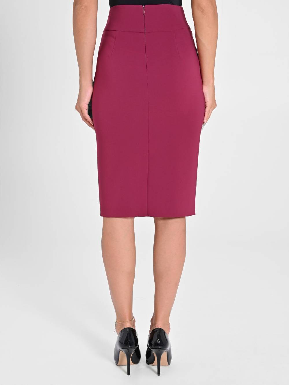 Rinascimento Gonna In Tessuto Tecnico Bordeaux