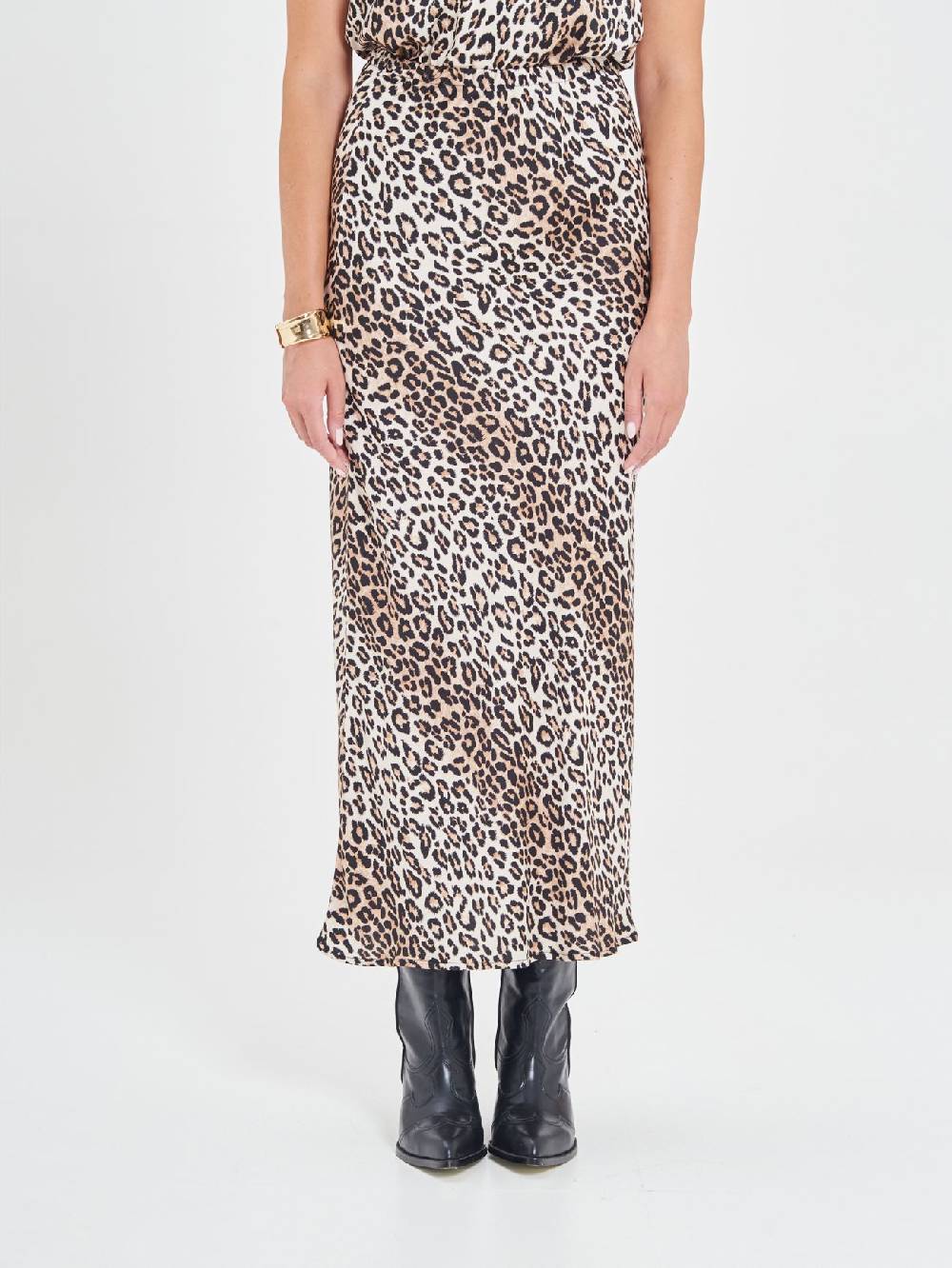 Rinascimento Gonna In Viscosa Animalier