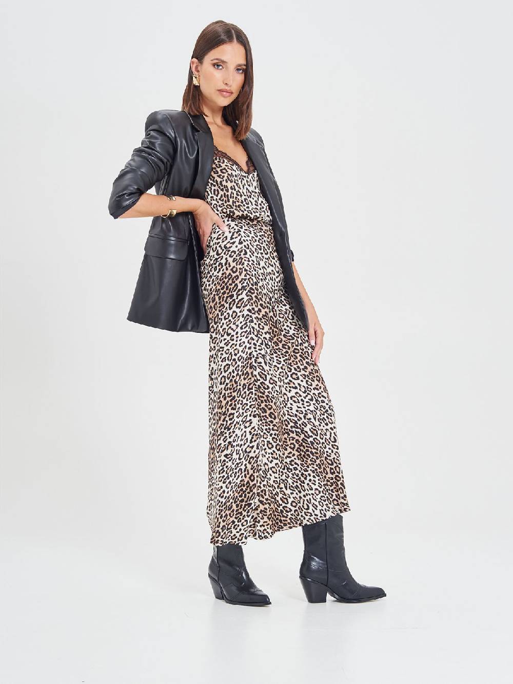 Rinascimento Gonna in Viscosa Animalier