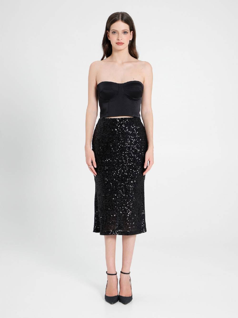 Rinascimento Gonna Longuette In Paillettes