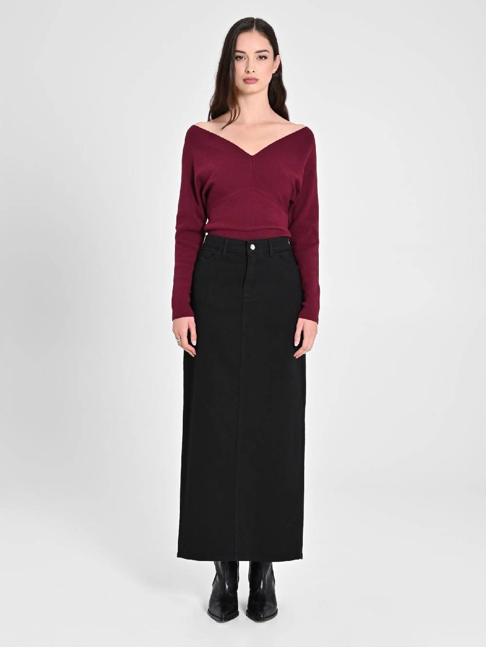 Rinascimento Gonna Lunga In Denim