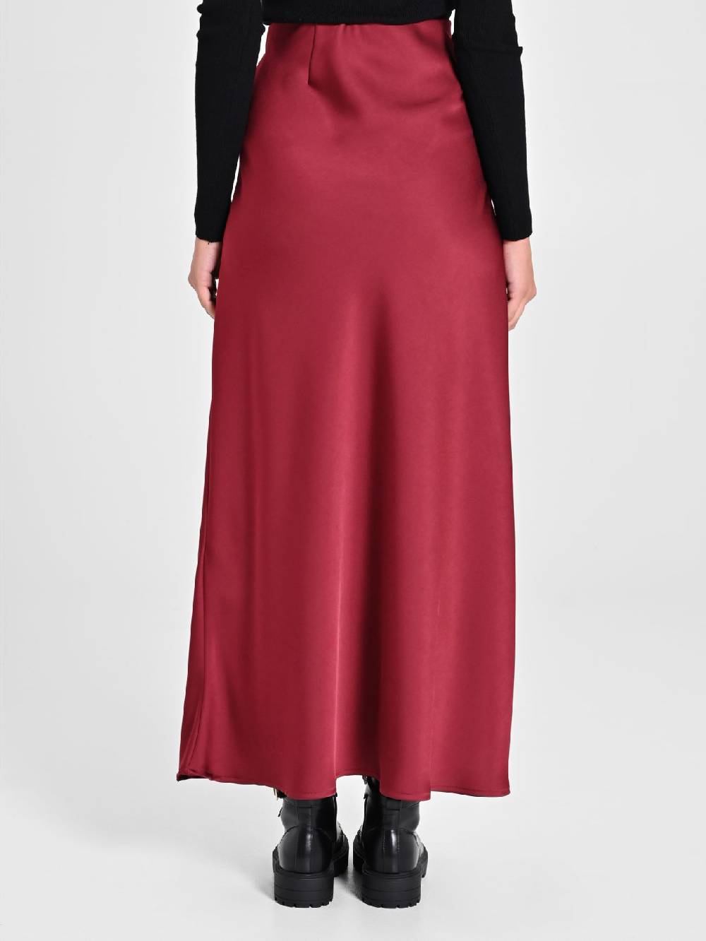 Rinascimento Gonna Midi In Envers Satin