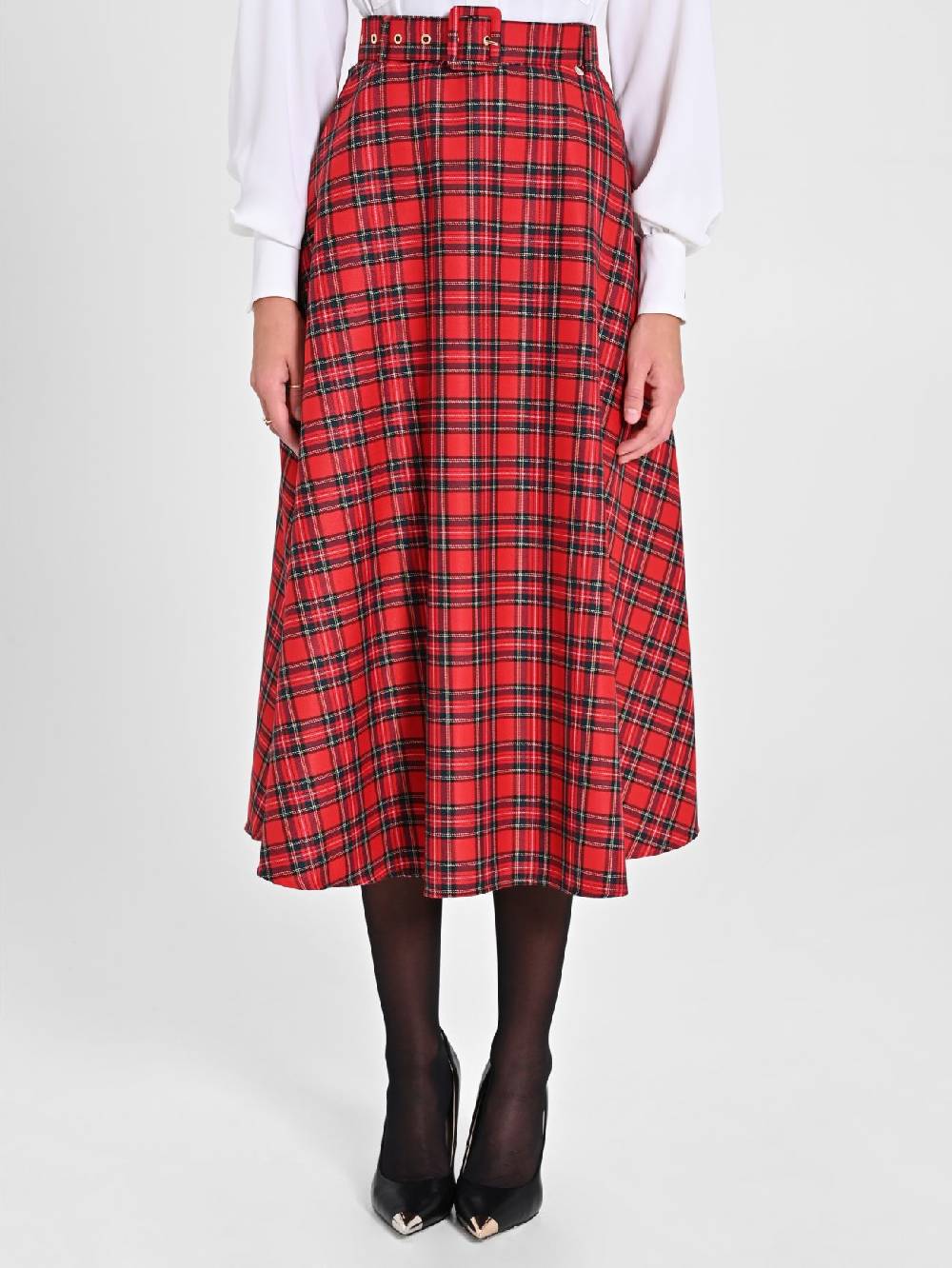 Rinascimento Gonna Midi In Tartan