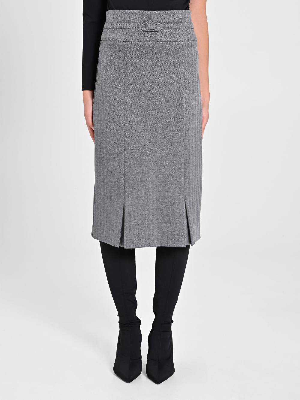 Rinascimento Gonna Tubino In Tessuto Spinato