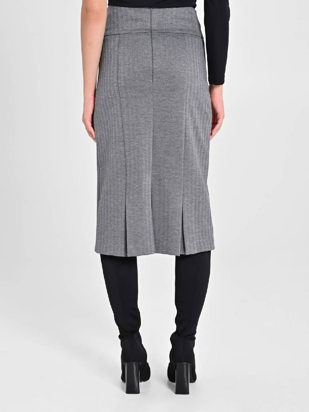 Rinascimento Gonna Tubino In Tessuto Spinato