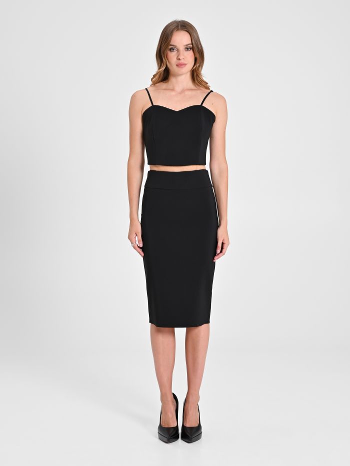 Rinascimento Gonna Tubino In Tessuto Tecnico