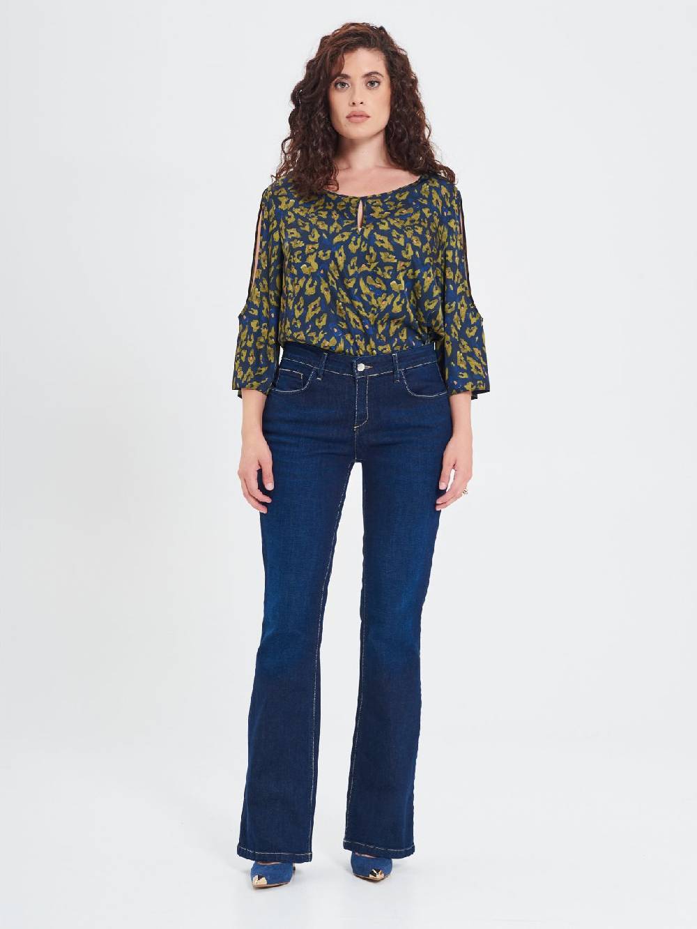 Rinascimento Jeans Curvy A Zampa