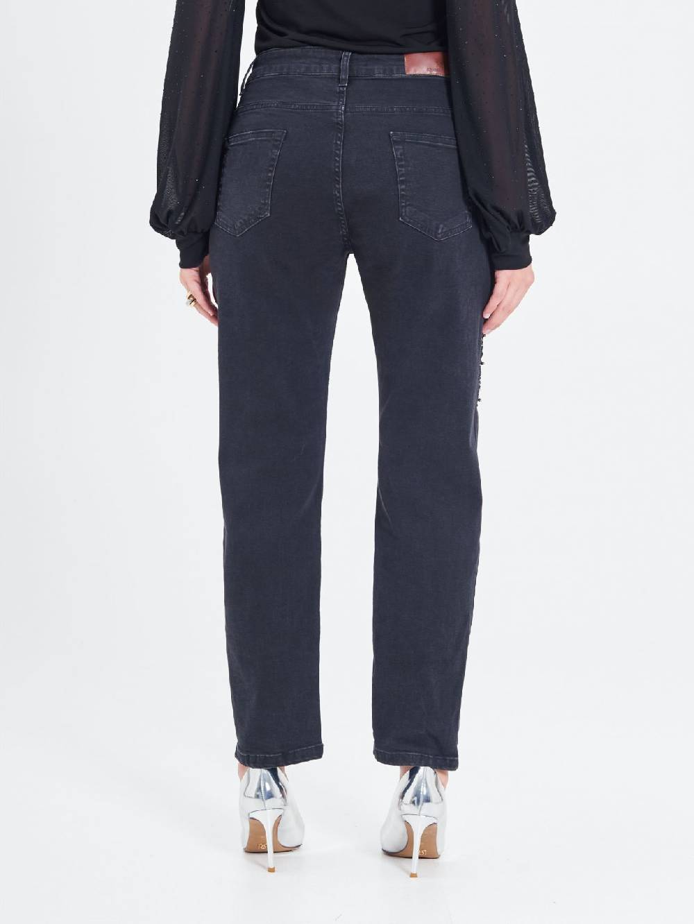 Rinascimento Jeans Curvy Borchie & Strass