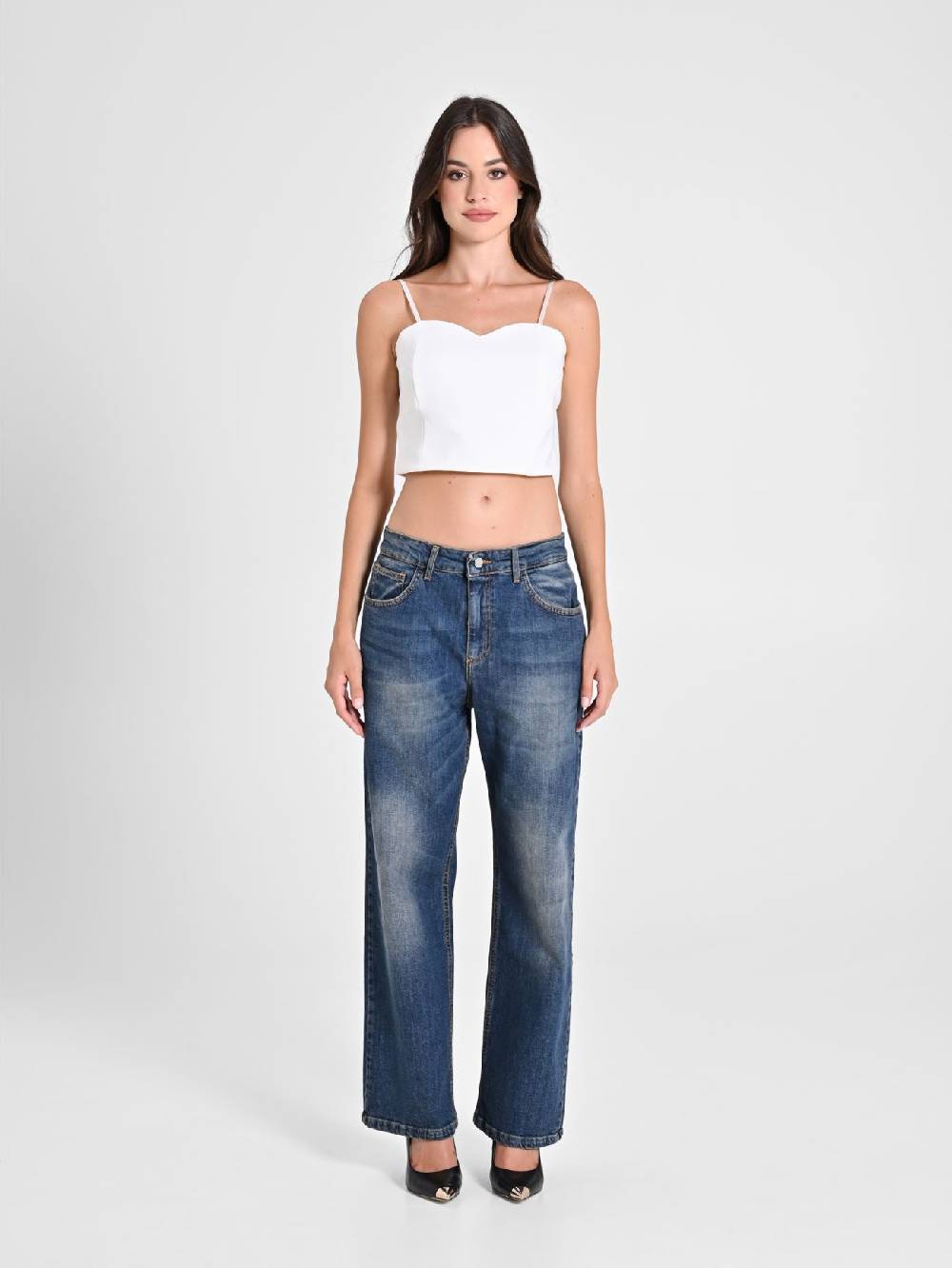 Rinascimento Jeans Gamba Ampia