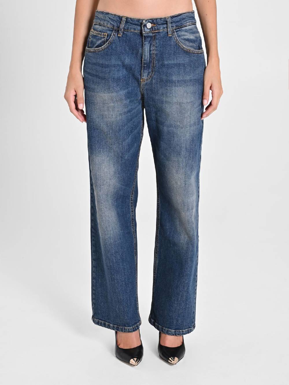 Rinascimento Jeans Gamba Ampia