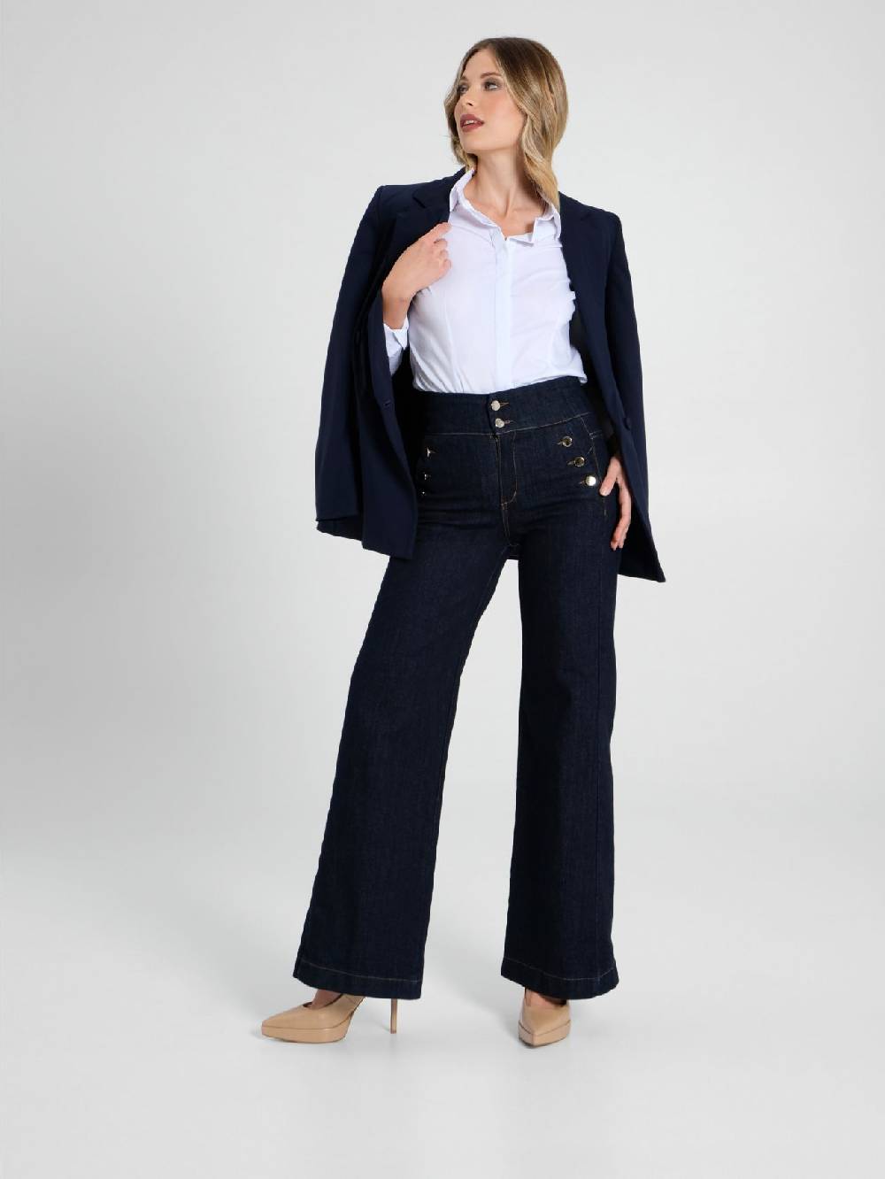 Rinascimento Jeans Palazzo Marinière