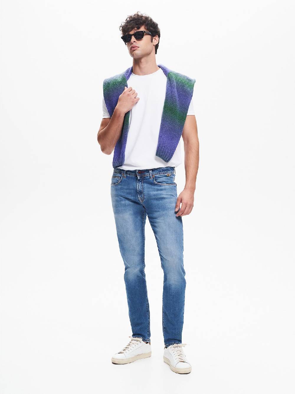 Rinascimento Jeans Slim-Fit Uomo Blu QB24