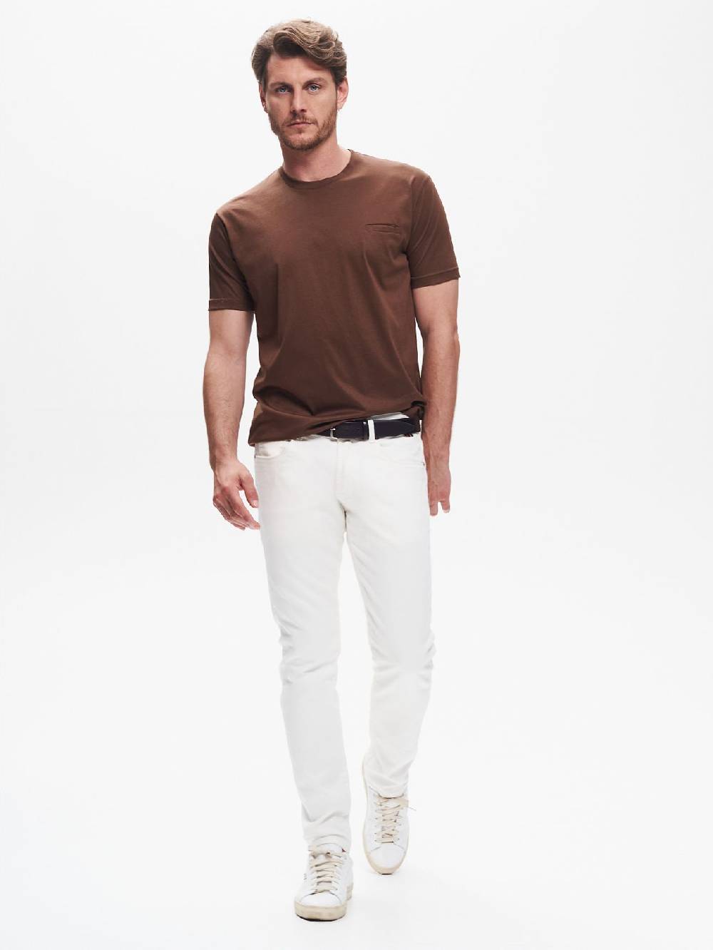 Rinascimento Jeans Slim-Fit Uomo Bull Bianco QB24