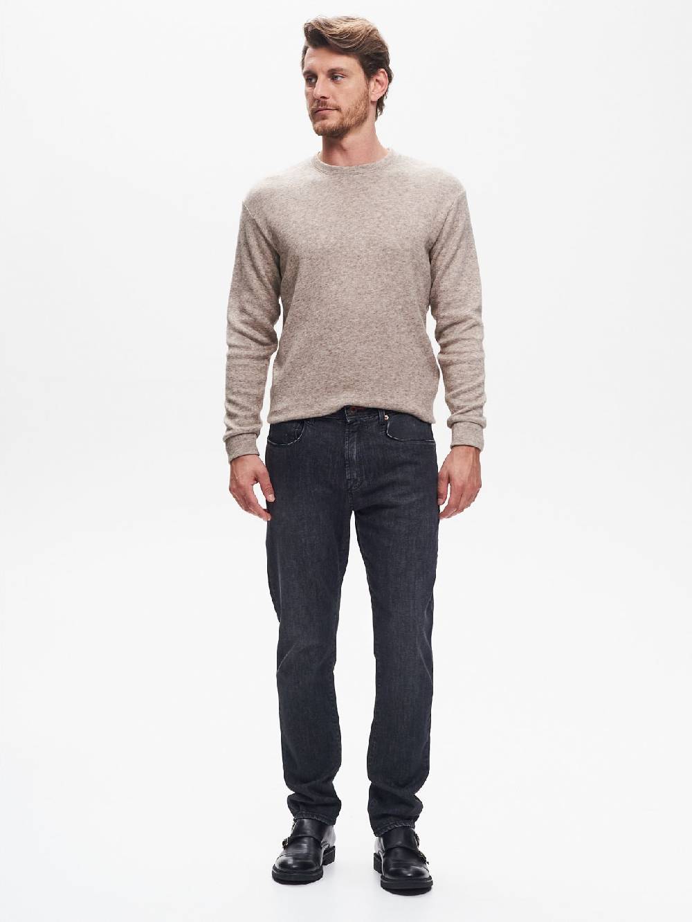 Rinascimento Jeans Slim-Fit Uomo Nero QB24