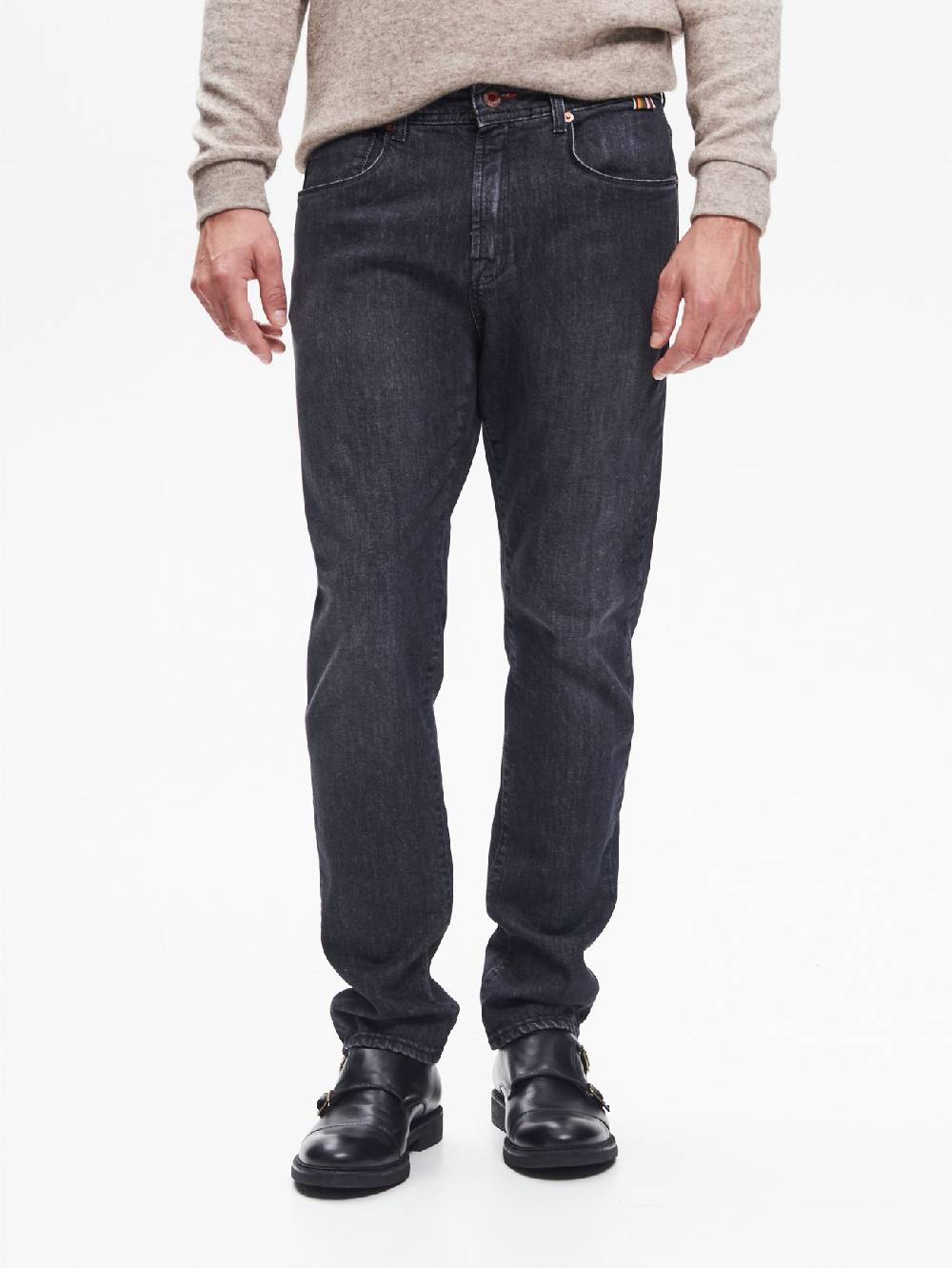 Rinascimento Jeans Slim-Fit Uomo Nero QB24