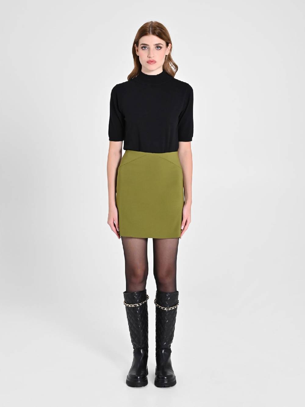 Rinascimento Lupetto Mezza Manica Nero