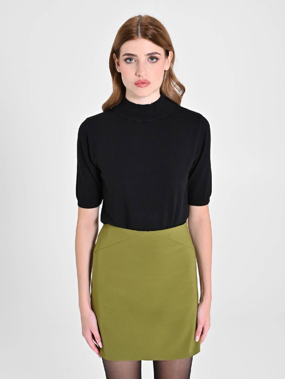 Rinascimento Lupetto Mezza Manica Nero