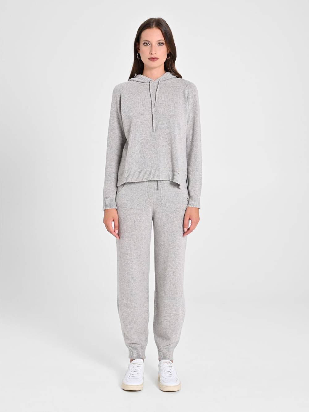 Rinascimento Maglia Con Cappuccio Misto Cachemire