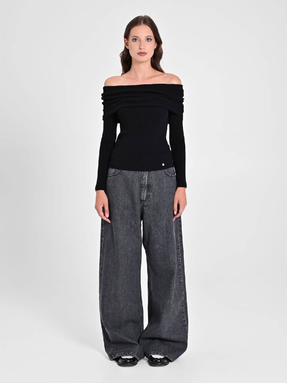 Rinascimento Maglia Con Collo Rivoltato