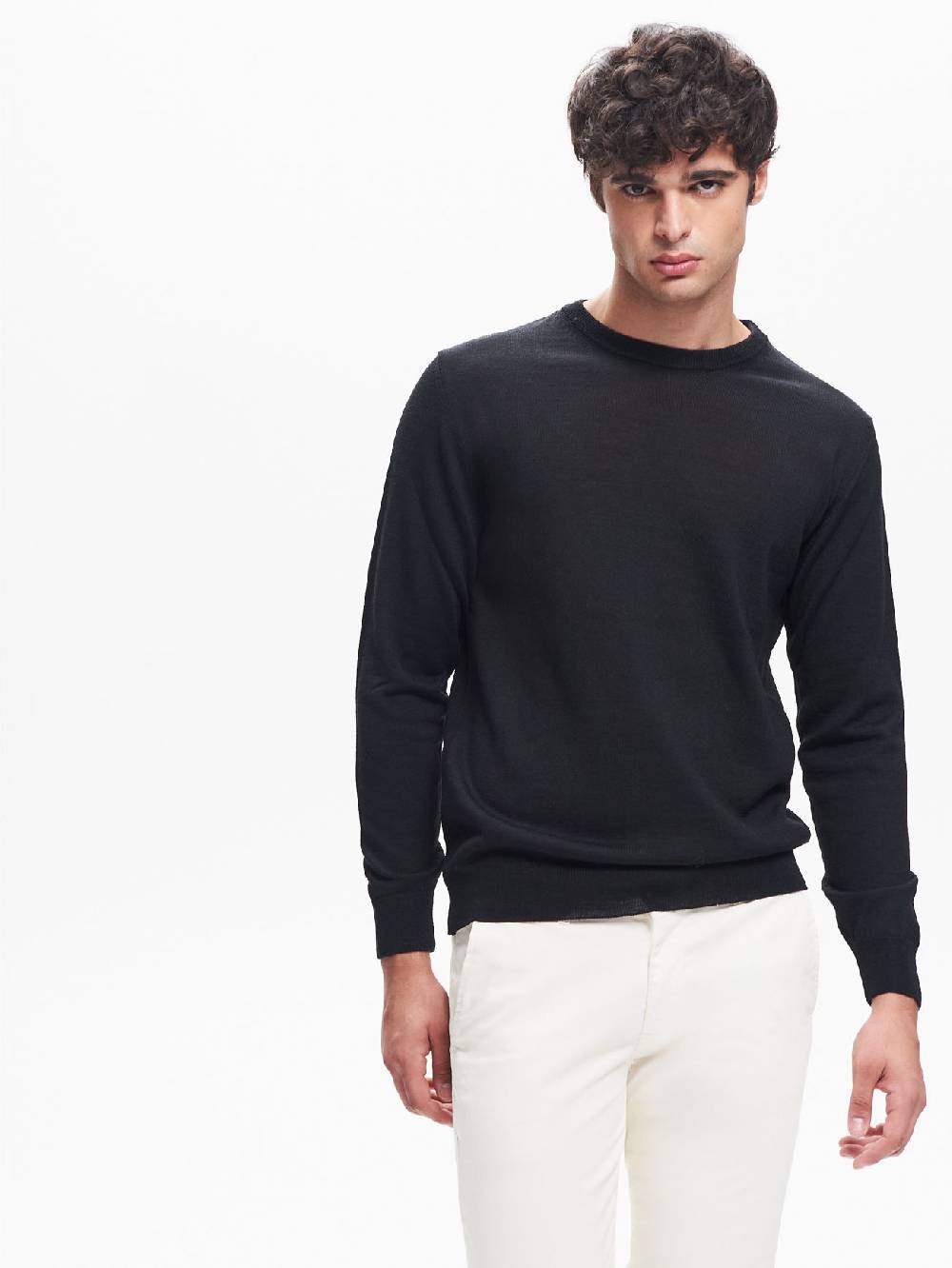 Rinascimento Maglia Girocollo Uomo Basic Nero QB24