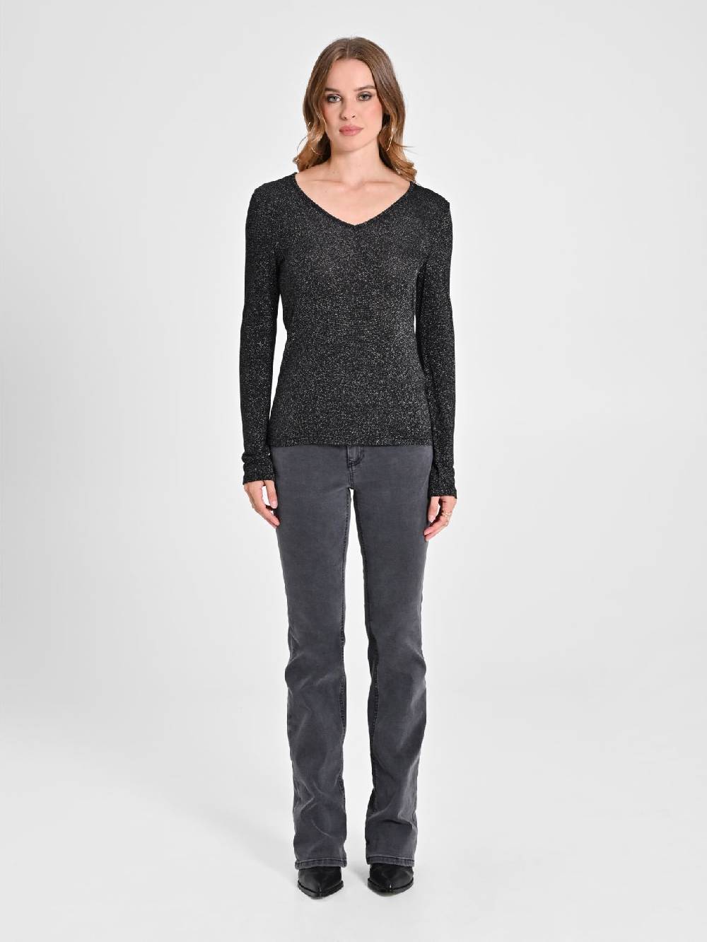 Rinascimento Maglia In Lurex Nera