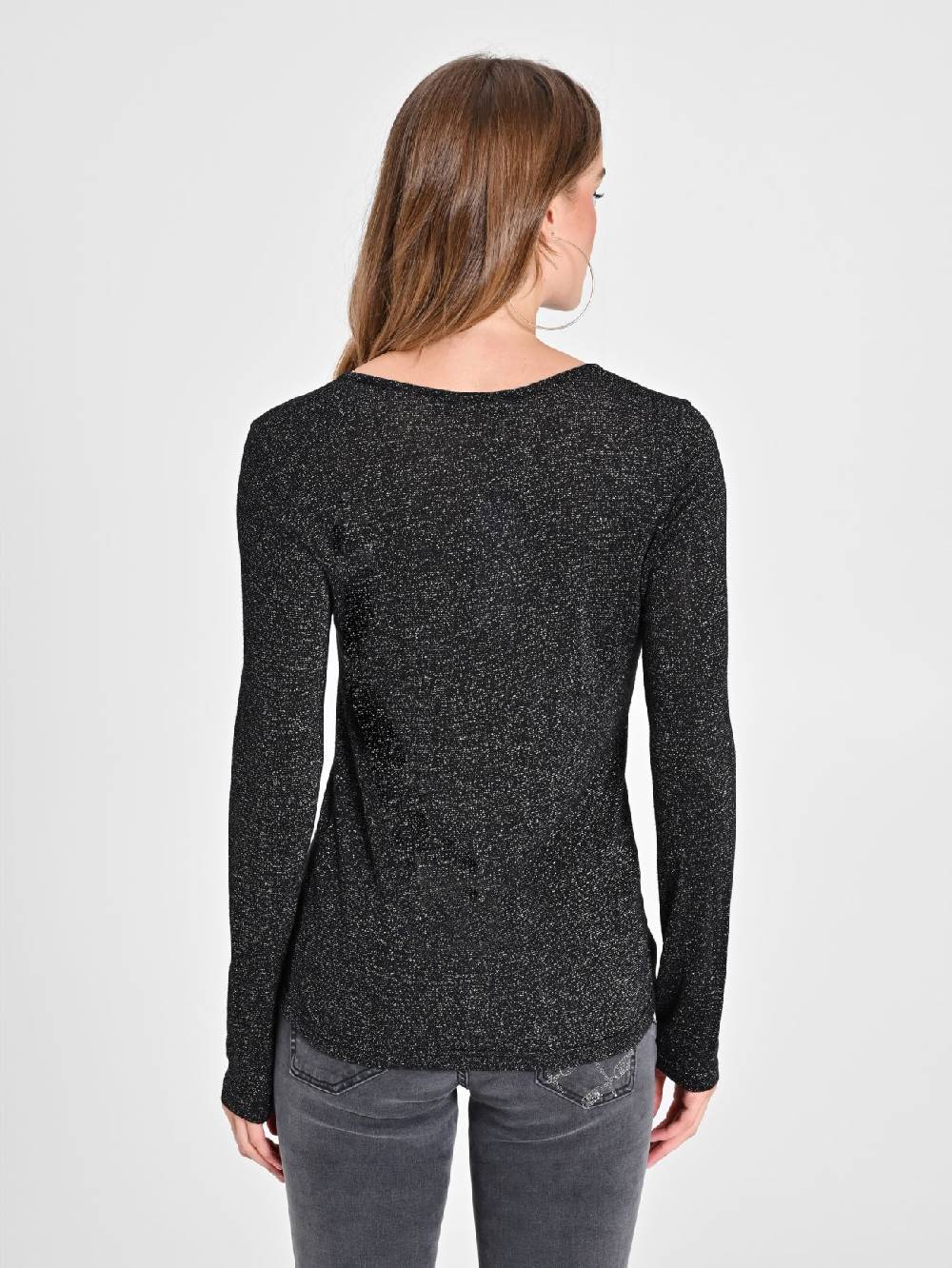 Rinascimento Maglia In Lurex Nera